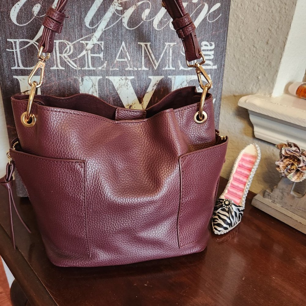 Steve Madden Mulberry Sammy Bucket Bag
